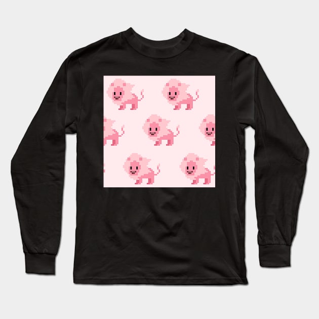 Lion pattern Long Sleeve T-Shirt by winterray